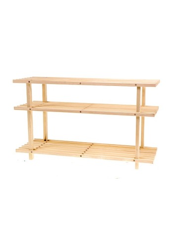 Regały - Drewniany Stojak na Buty RBO–3 Naturalny - product 4