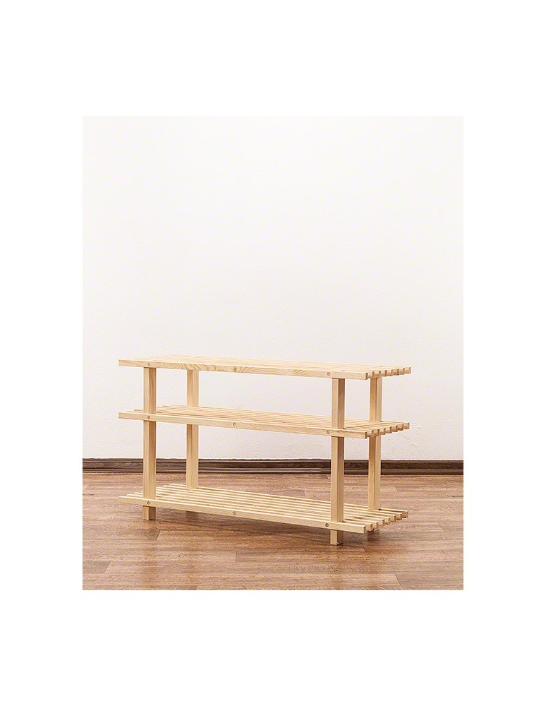 Regały - Drewniany Stojak na Buty RBO–3 Naturalny - product b2b.wamar.biz 9