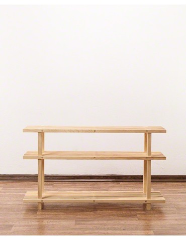 Regały - Drewniany Stojak na Buty RBO–3 Naturalny - product 10