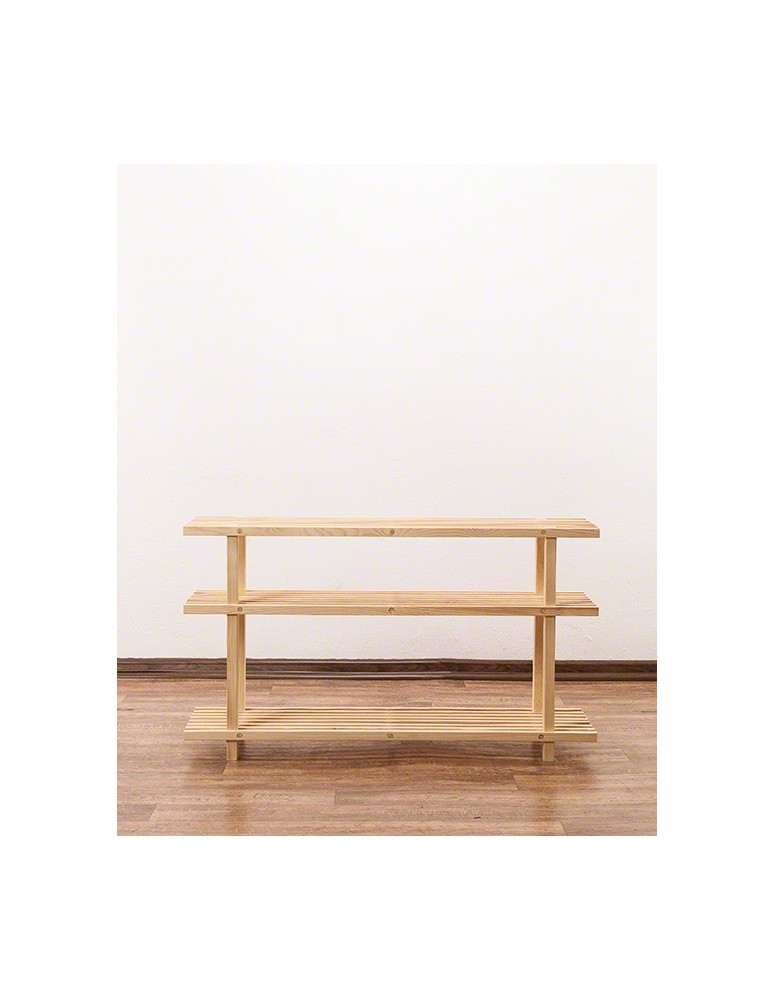 Regały - Drewniany Stojak na Buty RBO–3 Naturalny - product b2b.wamar.biz 10