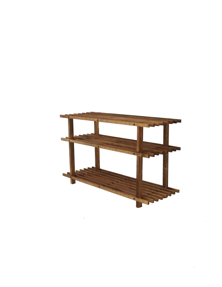 Regały - Drewniany Stojak na Buty RBO–3 Brązowy - product b2b.wamar.biz 6