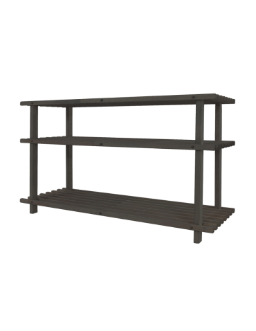 Drewniany Stojak na Buty RBO–3 Szary