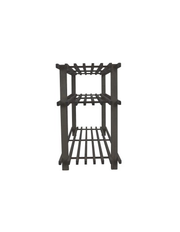 Drewniany Stojak na Buty RBO–3 Szary - product 2