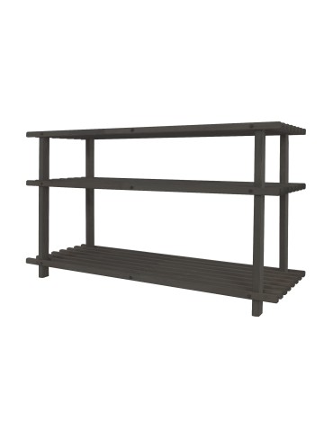 Regały - Drewniany Stojak na Buty RBO–3 Szary - product 3
