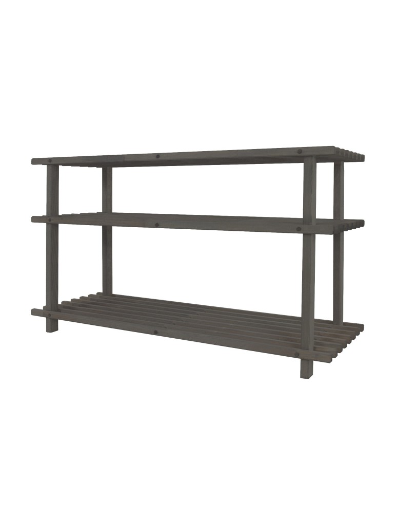 Regały - Drewniany Stojak na Buty RBO–3 Szary - product b2b.wamar.biz 5