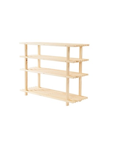 Regały - Drewniany Stojak na Buty RBO–4 Naturalny - product 3