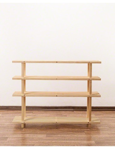 Regały - Drewniany Stojak na Buty RBO–4 Naturalny - product 7