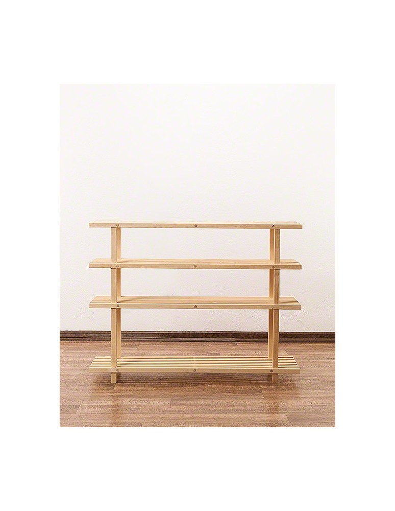 Regały - Drewniany Stojak na Buty RBO–4 Naturalny - product b2b.wamar.biz 7