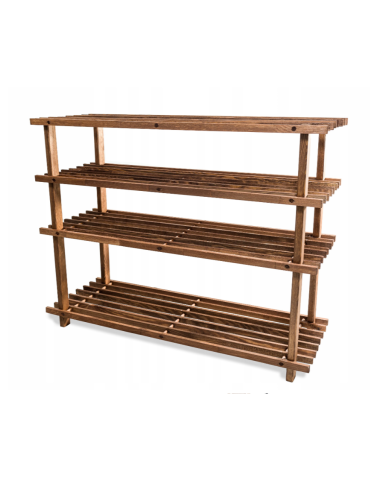 Drewniany Stojak na Buty RBO–4 Brązowy