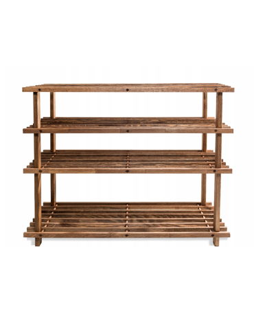Regały - Drewniany Stojak na Buty RBO–4 Brązowy - product 3