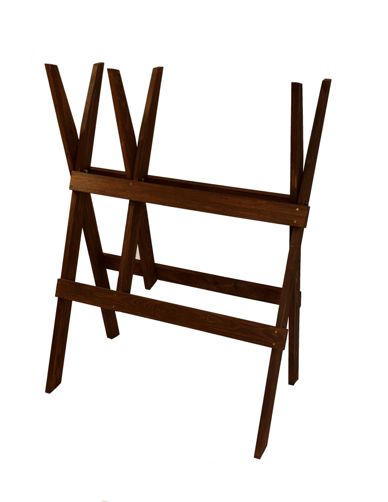 Art. Ogrodowe - Drewniany koziołek do cięcia drewna - kobyłka - Brązowy - product b2b.wamar.biz 2