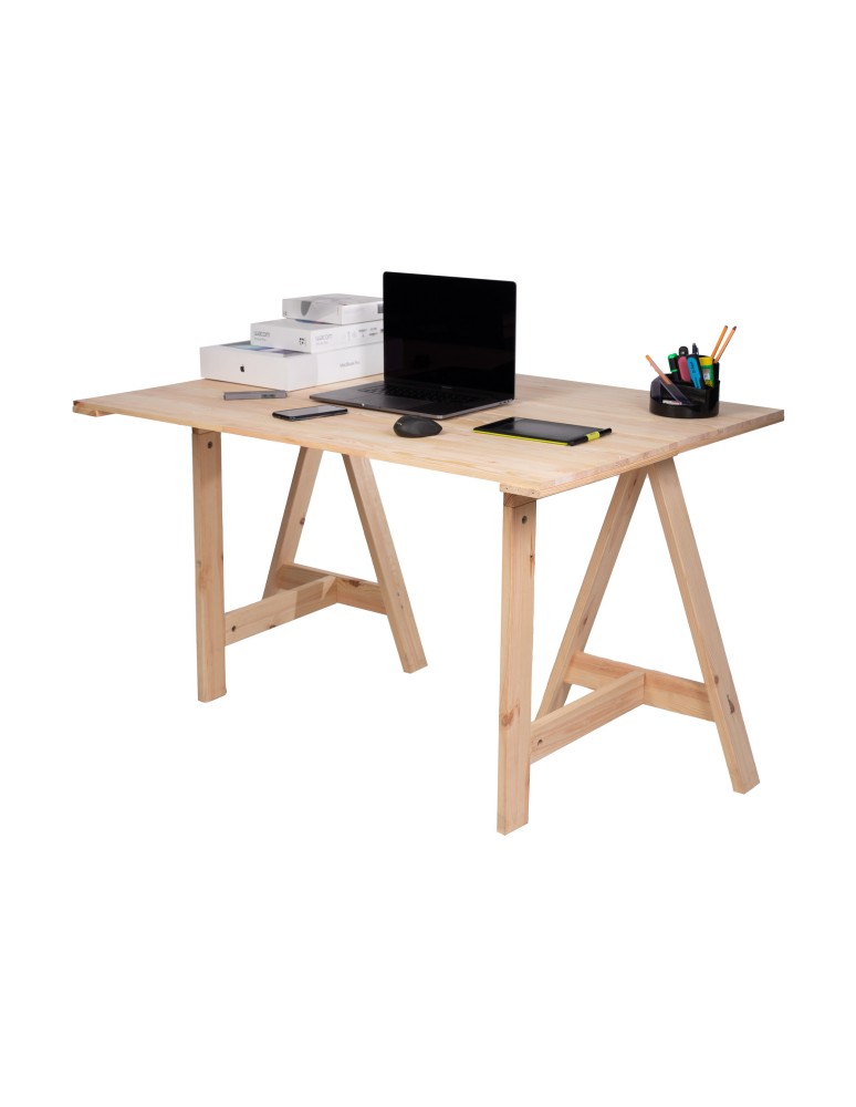 Art. Ogrodowe - Koziołek drewniany podblatowy - trójnóg - Naturalny - produkt b2b.wamar.biz 2