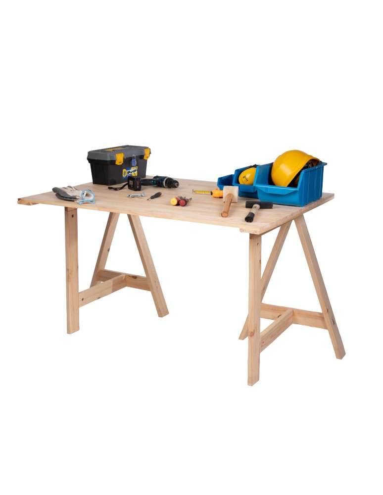 Art. Ogrodowe - Koziołek drewniany podblatowy - trójnóg - Naturalny - produkt b2b.wamar.biz 7