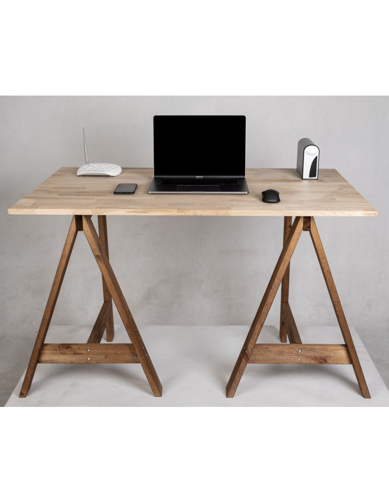 Art. Ogrodowe - Koziołek drewniany podblatowy - trójnóg - Brązowy - produkt b2b.wamar.biz 4