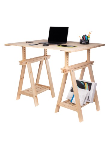 Regulowany koziołek podblatowy - kobyłka - Naturalny - product 2