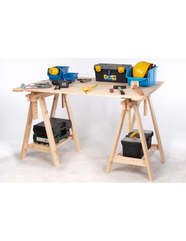 Art. Ogrodowe - Regulowany koziołek podblatowy - kobyłka - Naturalny - produkt b2b.wamar.biz 7