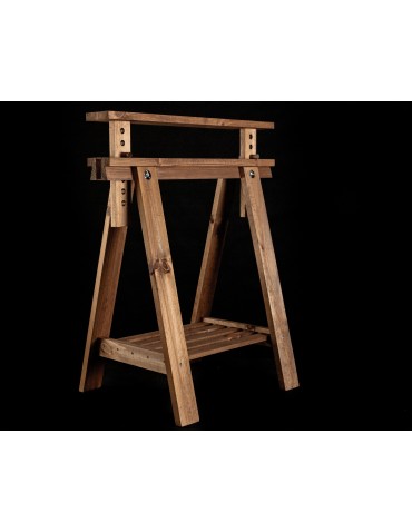 Art. Ogrodowe - Regulowany koziołek podblatowy - kobyłka - Brązowy - product 7