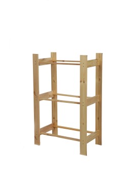 Drewniany regał na 3 skrzynki RSS - Naturalny - product 2