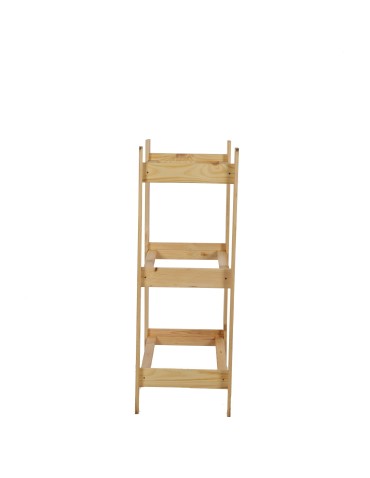 Regały - Drewniany regał na 3 skrzynki RSS - Naturalny - product 4