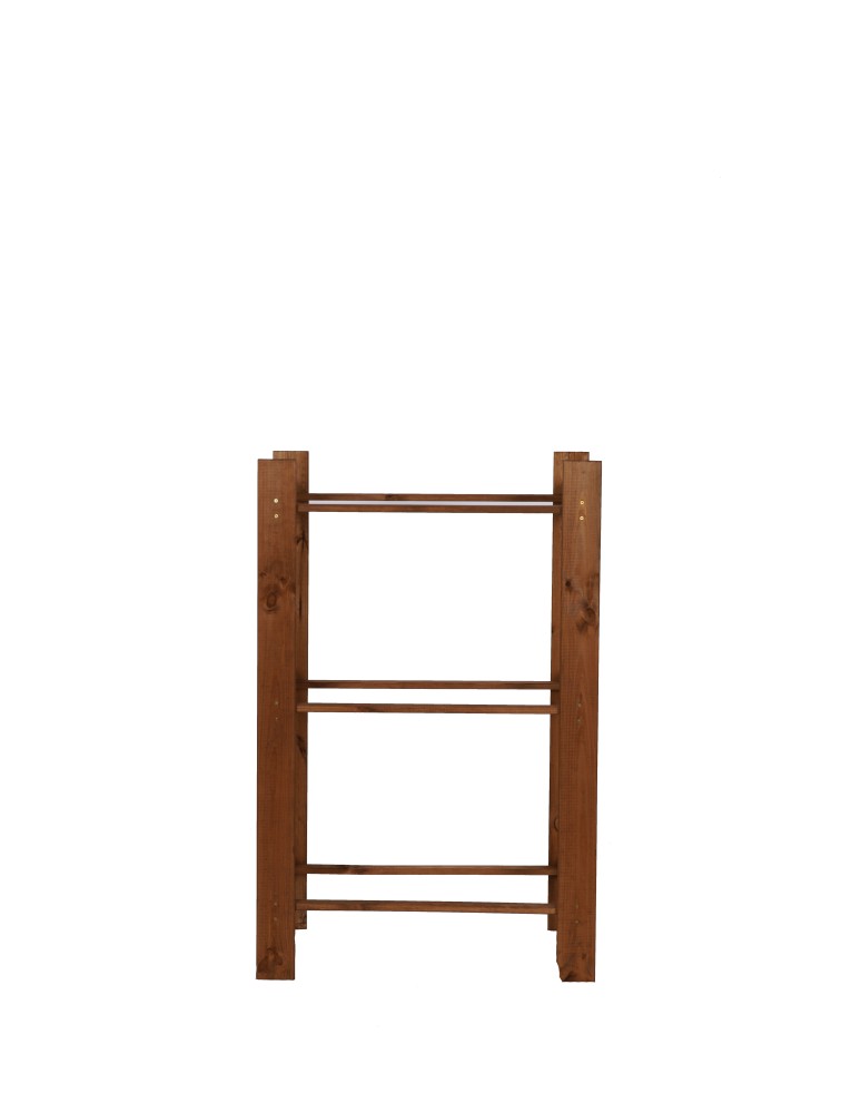 Regały - Drewniany regał na 3 skrzynki RSS - Brązowy - product b2b.wamar.biz 3