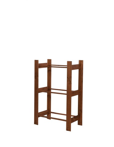 Regały - Drewniany regał na 3 skrzynki RSS - Brązowy - product 4