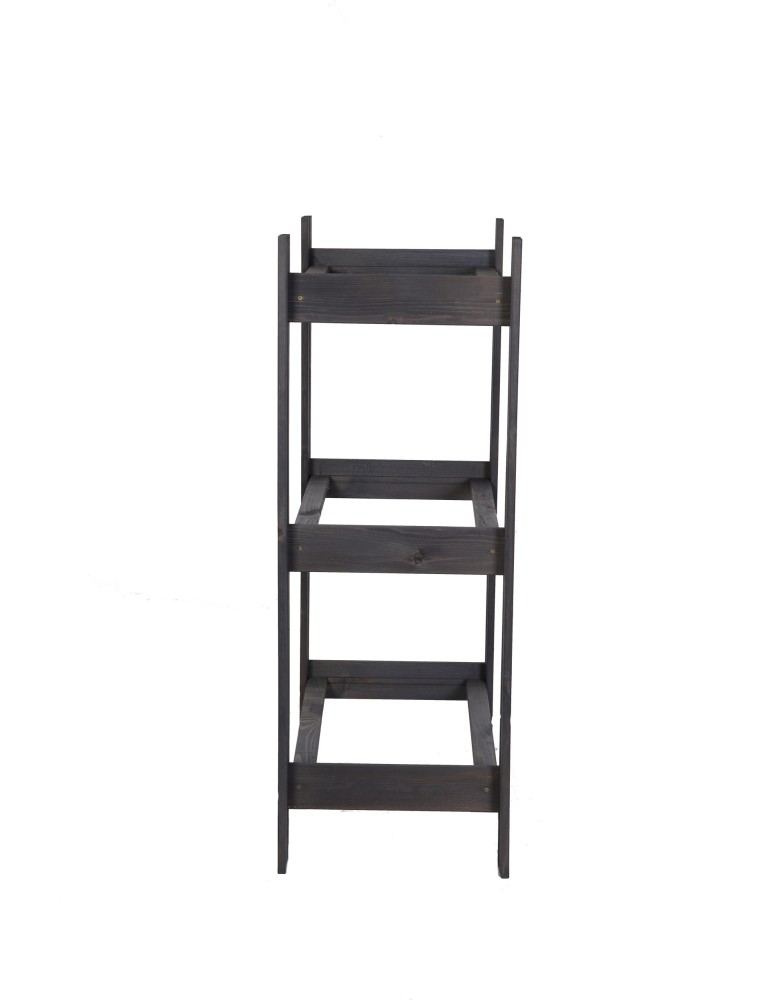 Regały - Drewniany regał na 3 skrzynki RSS - Szary - product b2b.wamar.biz 2