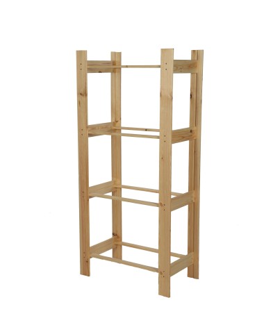Drewniany regał na 4 skrzynki RSS - Naturalny - product 2