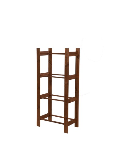 Regały - Drewniany regał na 4 skrzynki RSS - Brązowy - product 4
