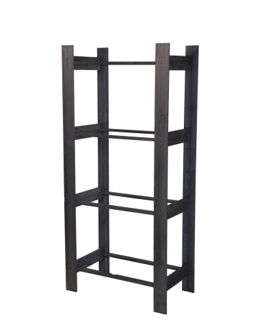 Regały - Drewniany regał na 4 skrzynki RSS - Szary - product 3