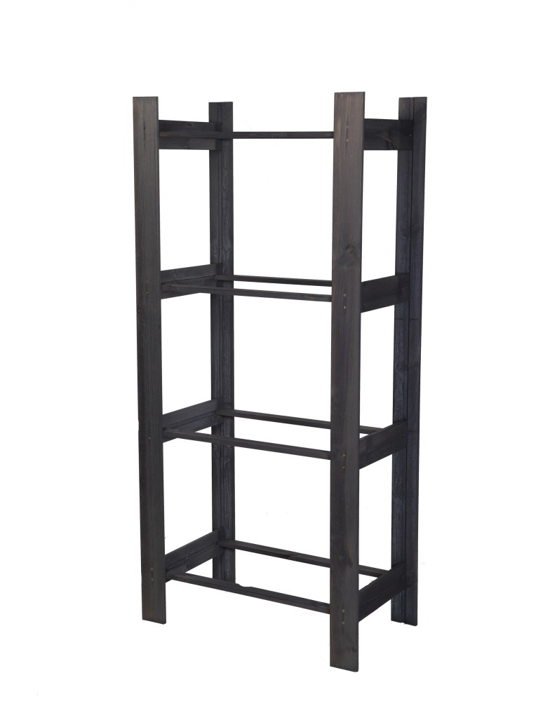 Regały - Drewniany regał na 4 skrzynki RSS - Szary - product b2b.wamar.biz 3