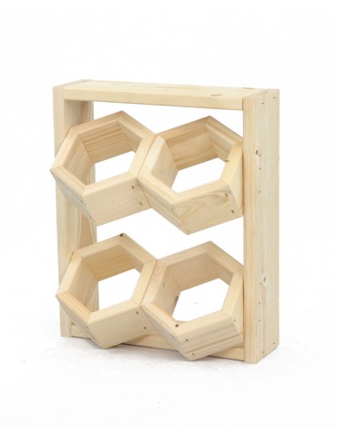 Drewniane kwietniki wertykalne RD-8/2x2 - Naturalny - product 2