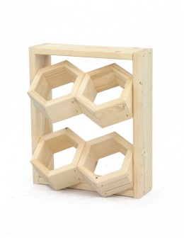 Drewniane kwietniki wertykalne RD-8/2x2 - Naturalny - product 2