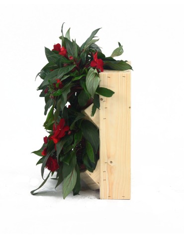 Grządki i Warzywniaki - Drewniane kwietniki wertykalne RD-8/2x2 - Naturalny - product 8