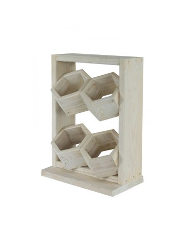 Drewniane kwietniki wertykalne RD-8/2x2 - Białe - product 2