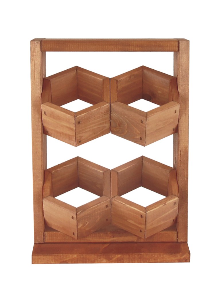 Grządki i Warzywniaki - Drewniane kwietniki wertykalne RD-8/2x2 - Olcha - product b2b.wamar.biz 4