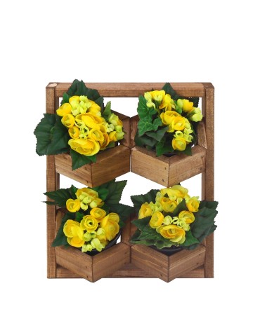 Grządki i Warzywniaki - Drewniane kwietniki wertykalne RD-8/2x2 - Olcha - product 11