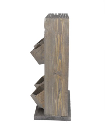 Grządki i Warzywniaki - Drewniane kwietniki wertykalne RD-8/2x2 - Szare - product 3