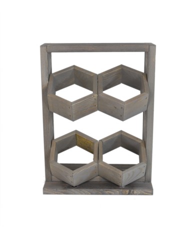 Grządki i Warzywniaki - Drewniane kwietniki wertykalne RD-8/2x2 - Szare - product 4