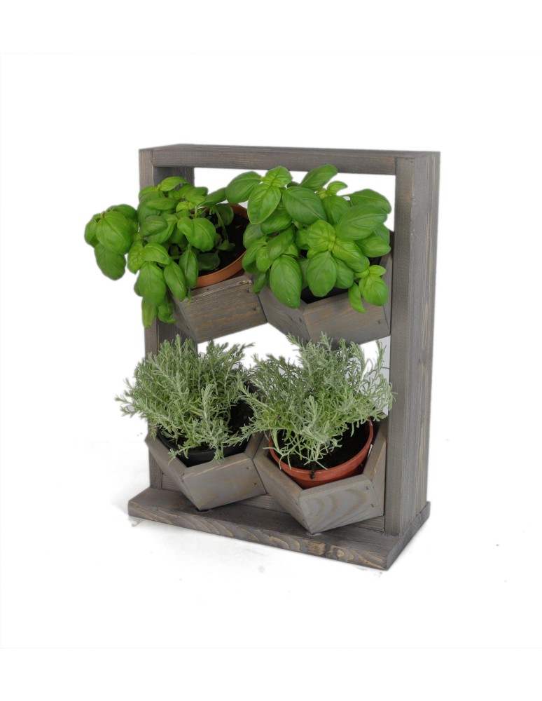 Grządki i Warzywniaki - Drewniane kwietniki wertykalne RD-8/2x2 - Szare - product b2b.wamar.biz 9