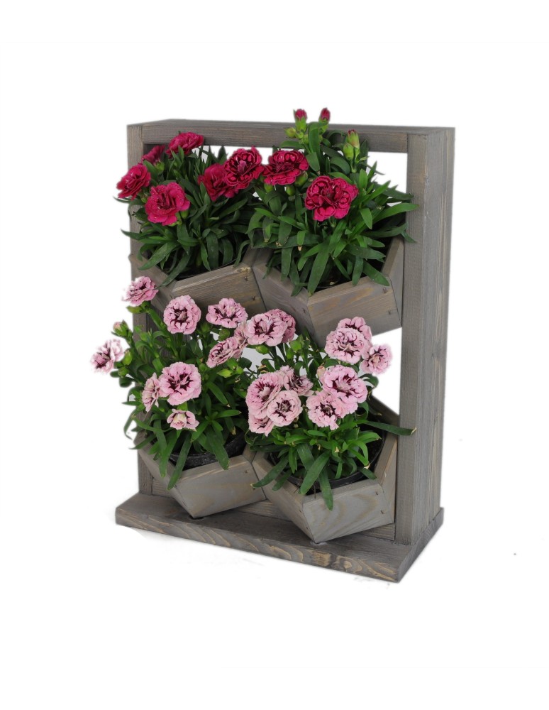 Grządki i Warzywniaki - Drewniane kwietniki wertykalne RD-8/2x2 - Szare - product b2b.wamar.biz 11