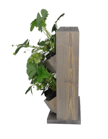 Grządki i Warzywniaki - Drewniane kwietniki wertykalne RD-8/2x2 - Szare - product 13