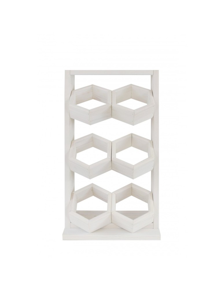 Grządki i Warzywniaki - Drewniane kwietniki wertykalne RD-8/2x3 - Białe - produkt b2b.wamar.biz 3