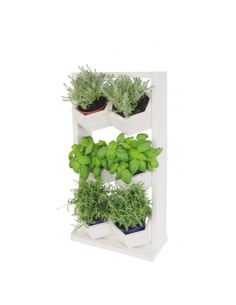 Grządki i Warzywniaki - Drewniane kwietniki wertykalne RD-8/2x3 - Białe - produkt b2b.wamar.biz 8