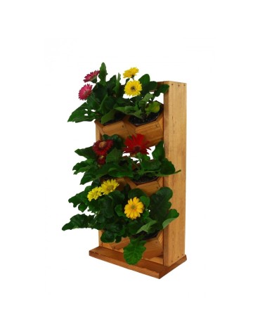 Grządki i Warzywniaki - Drewniane kwietniki wertykalne RD-8/2x3 - Olcha - product 8