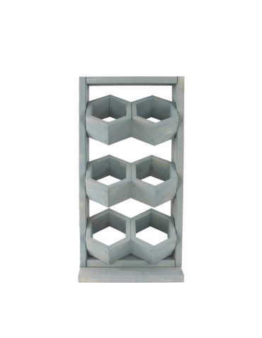 Drewniane kwietniki wertykalne RD-8/2x3 - Szare - product 2