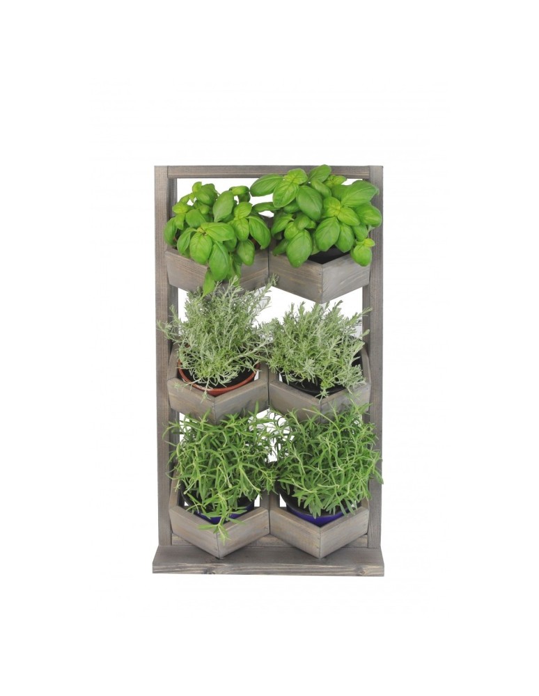 Grządki i Warzywniaki - Drewniane kwietniki wertykalne RD-8/2x3 - Szare - product b2b.wamar.biz 5