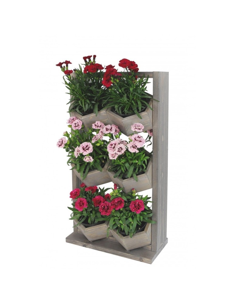 Grządki i Warzywniaki - Drewniane kwietniki wertykalne RD-8/2x3 - Szare - product b2b.wamar.biz 6