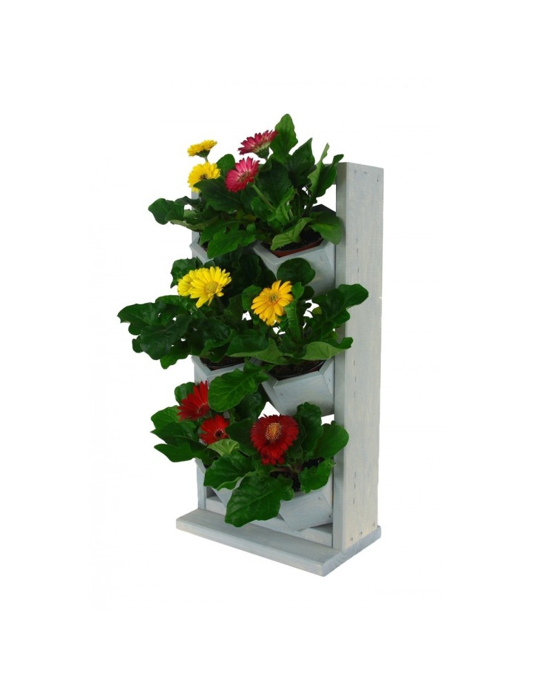 Grządki i Warzywniaki - Drewniane kwietniki wertykalne RD-8/2x3 - Szare - product b2b.wamar.biz 7