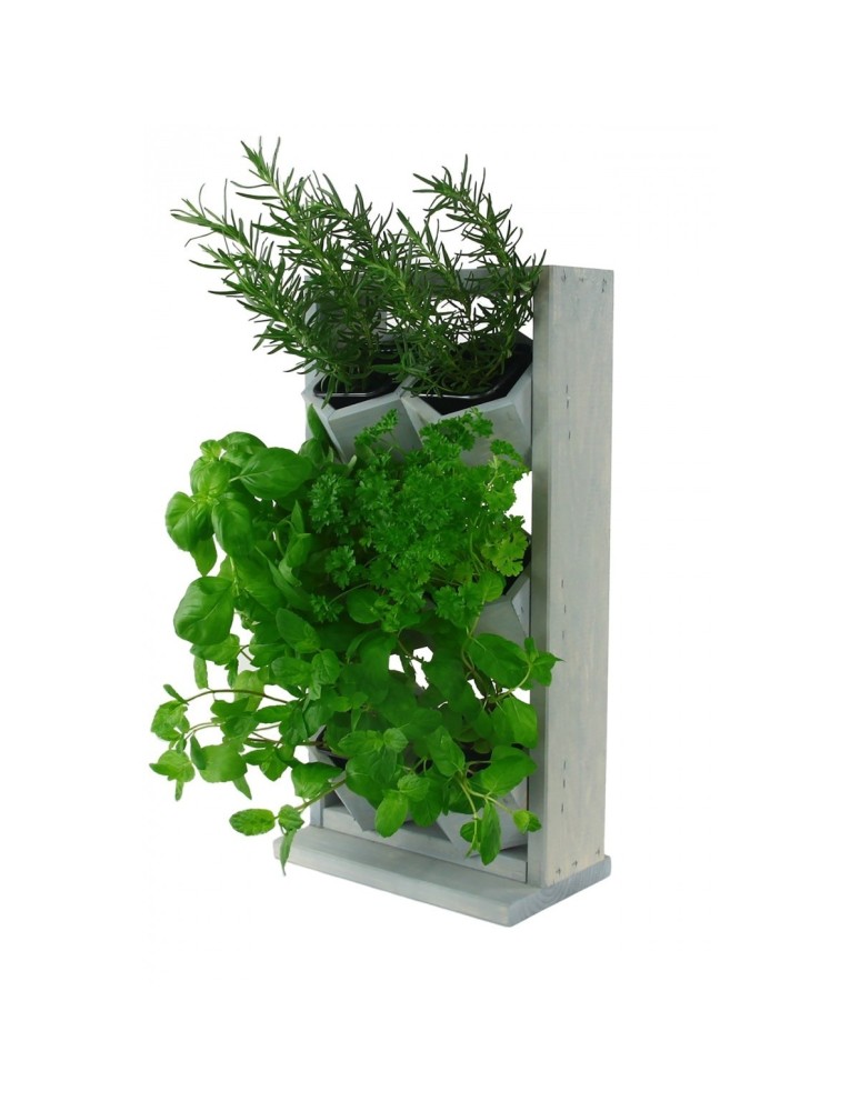 Grządki i Warzywniaki - Drewniane kwietniki wertykalne RD-8/2x3 - Szare - product b2b.wamar.biz 8