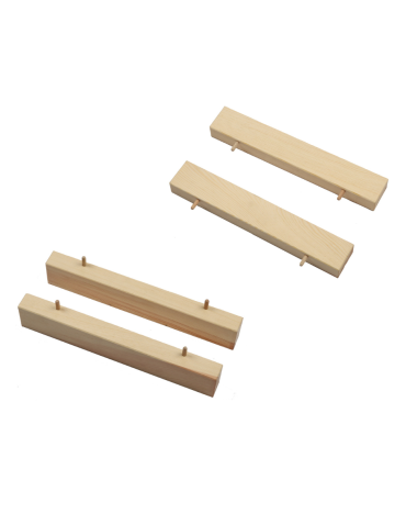 Podstawki/ Nogi do Regałów na Wino RW61 (2 szt.) – Naturalne Drewno